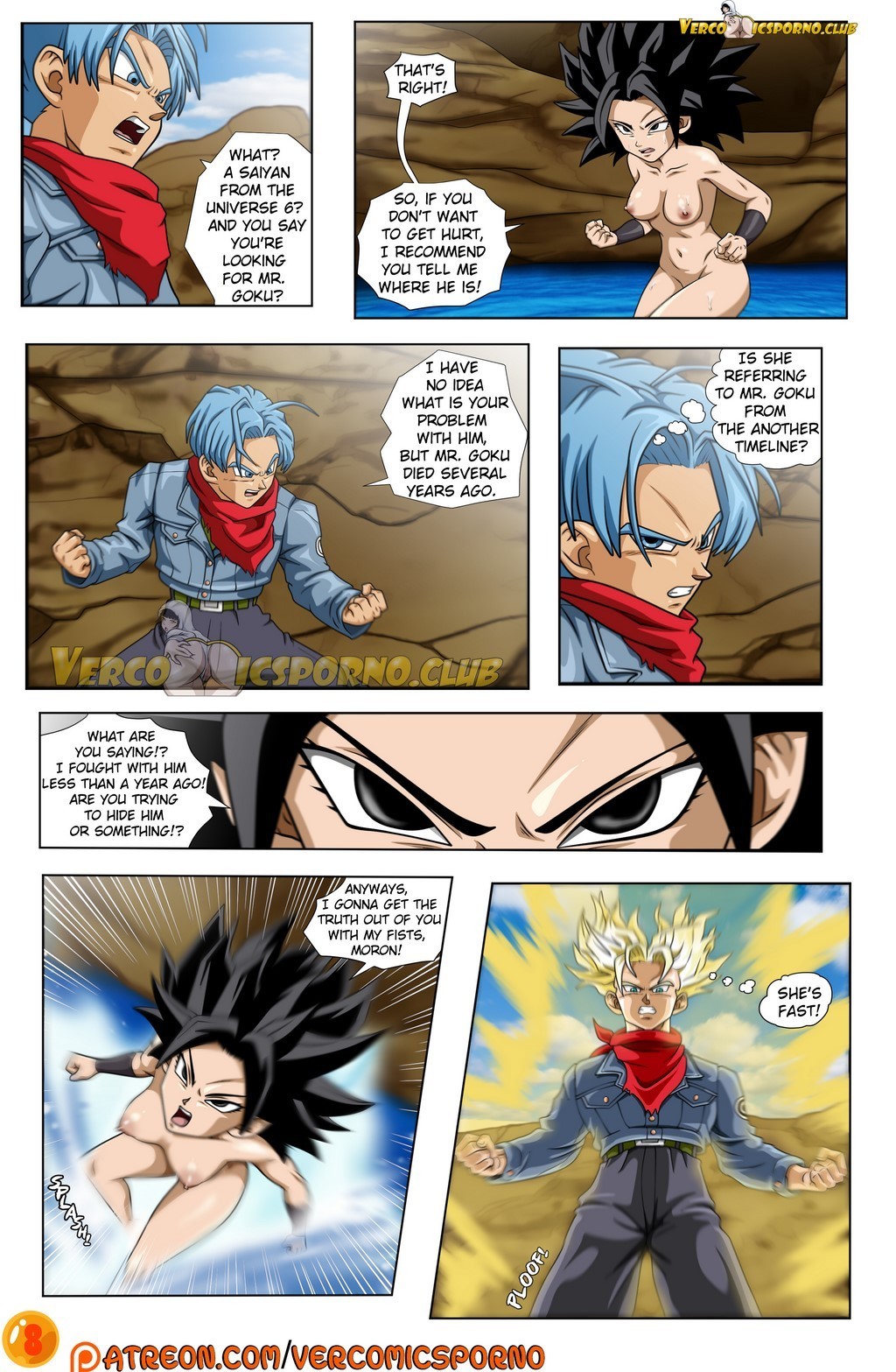 Dragon Ball Super Trunks and Caulifla 09