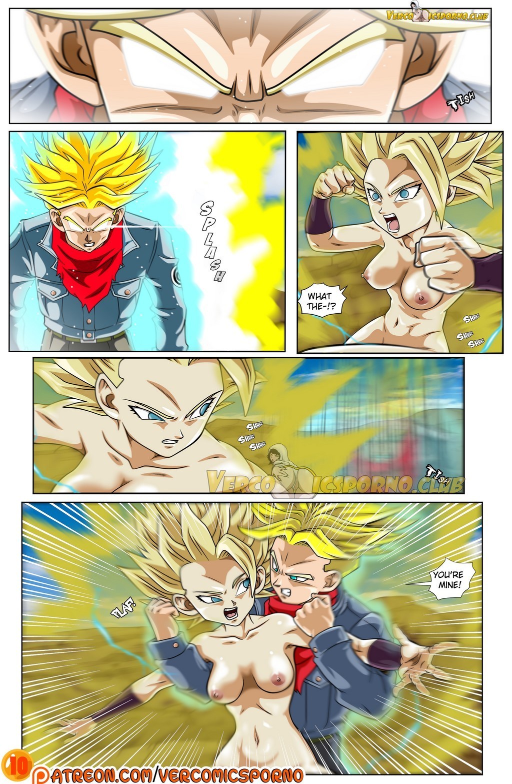 Dragon Ball Super Trunks and Caulifla 11