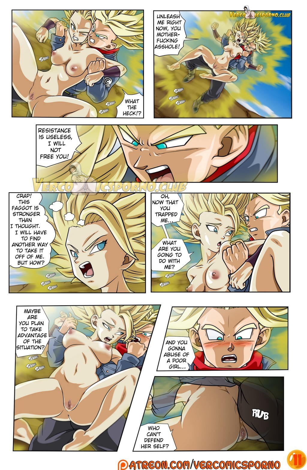 Dragon Ball Super Trunks and Caulifla 12