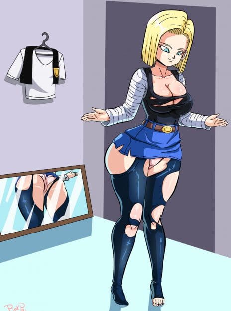 Android 18 meets Krillin – Pink Pawg