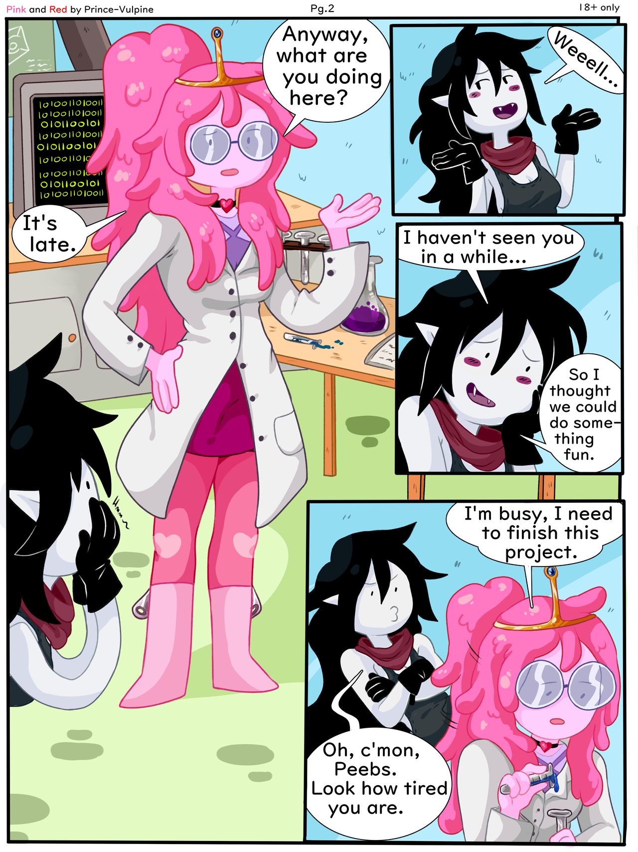 Pink And Red Bubbline Comic 03