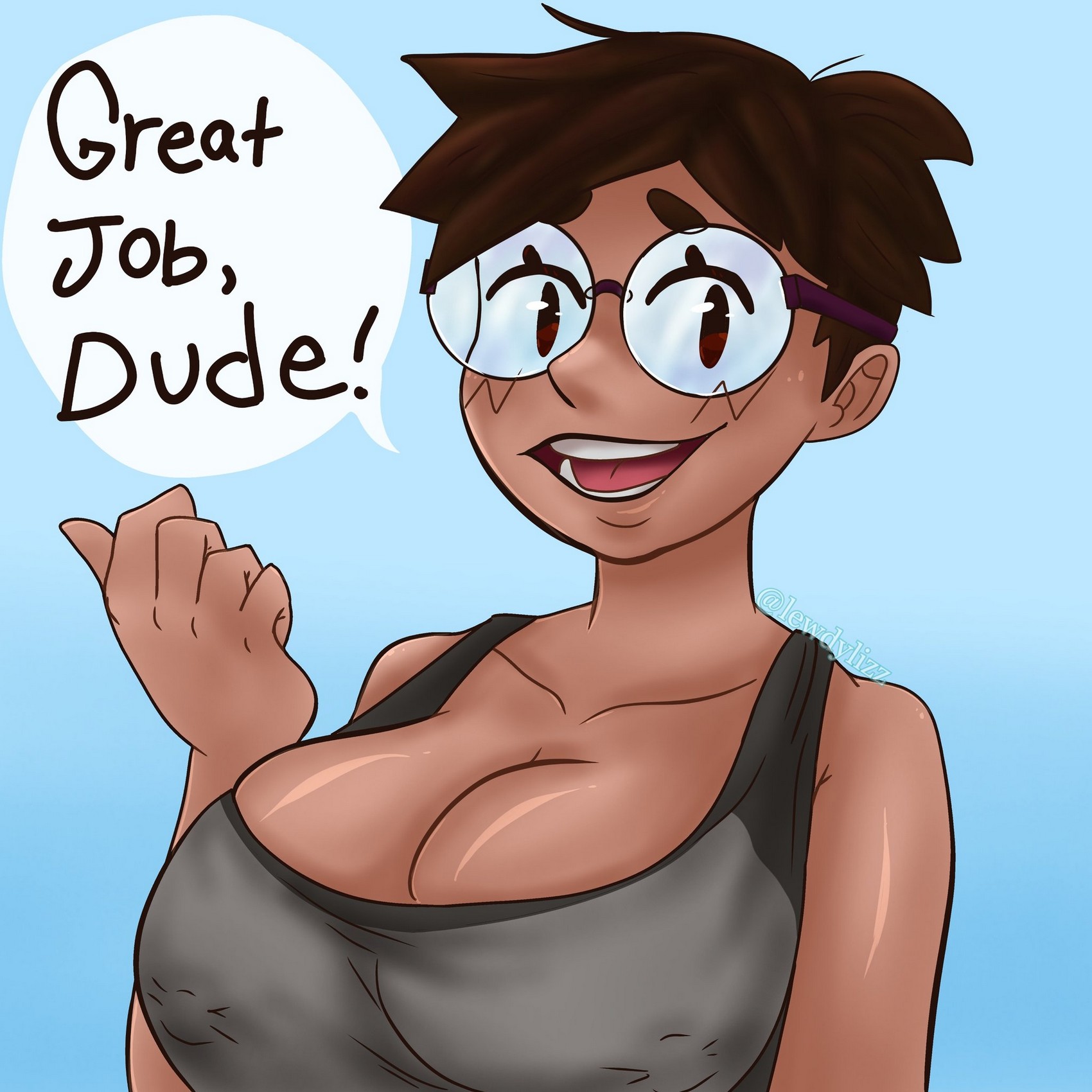Anya Thicc Tomboy Childhood Friend 05
