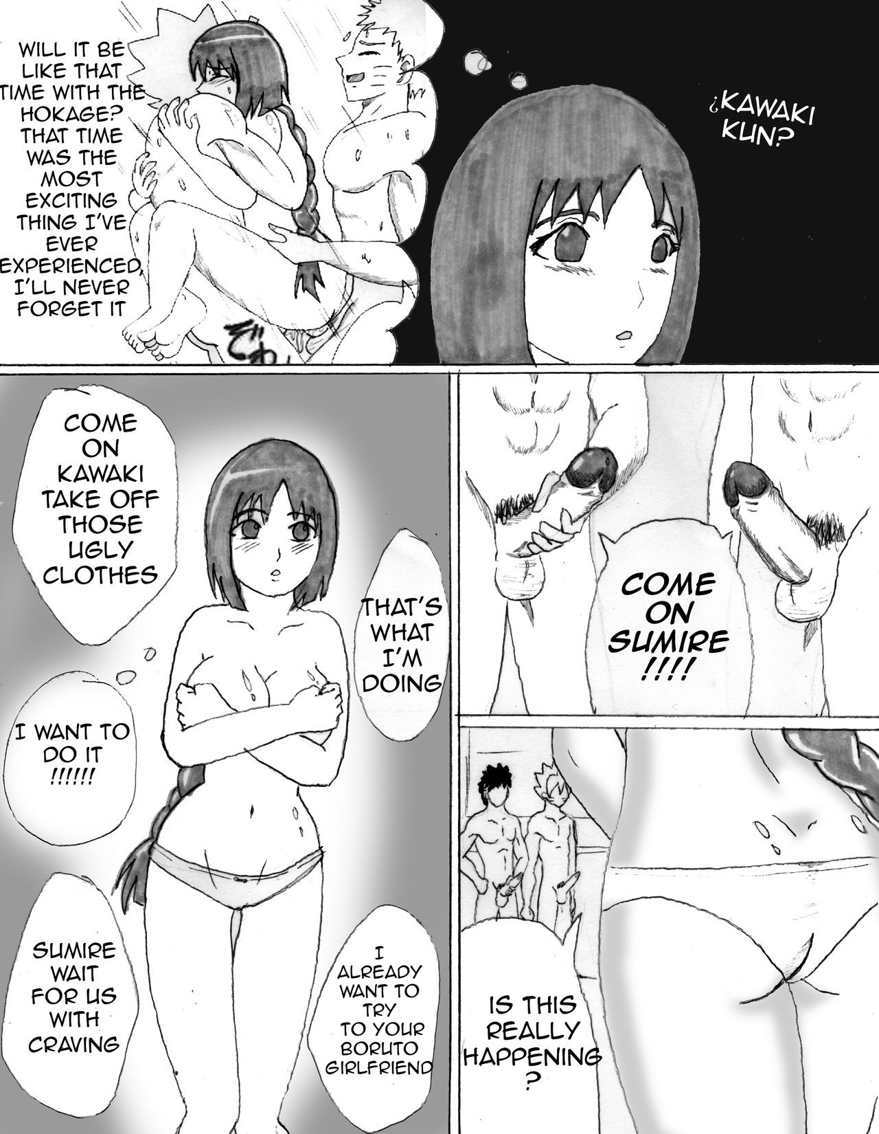 Cecyartbytenshi A Meeting At Home Boruto 28