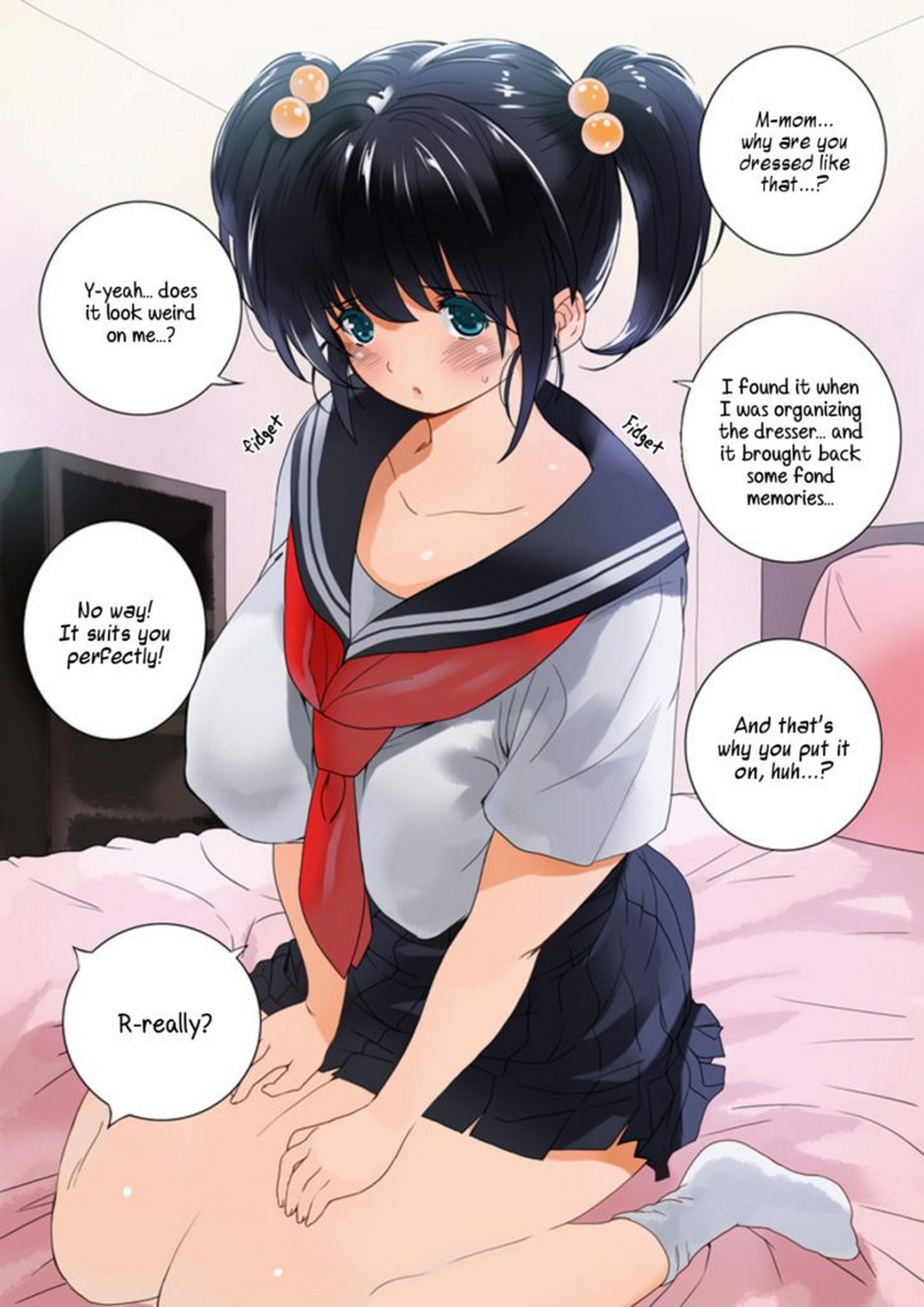 Mother In School Uniform Qoopie 27