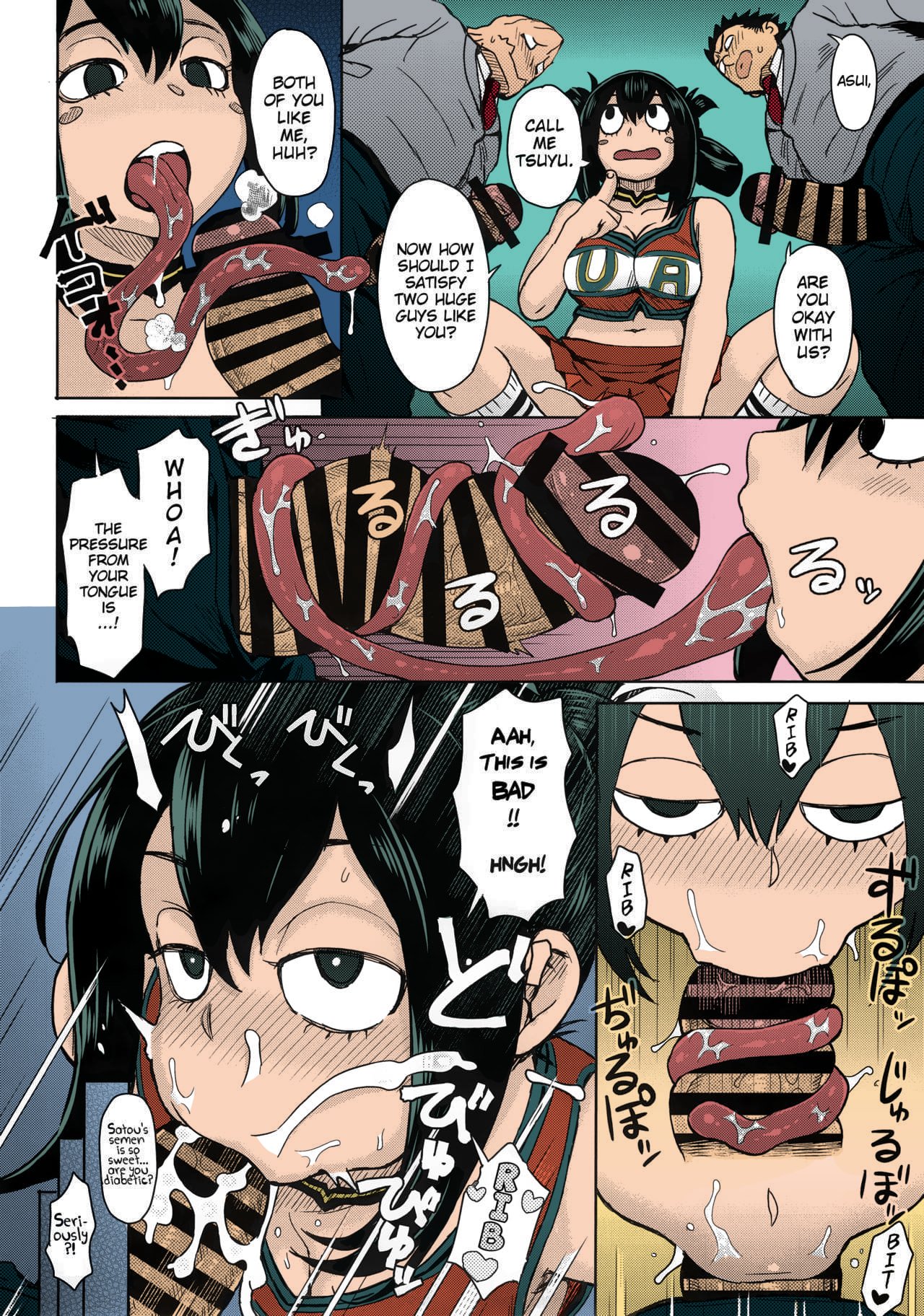 Colorized Uraraka Ura Fuzoku Urarakas Behind The Scenes Prostitution 12