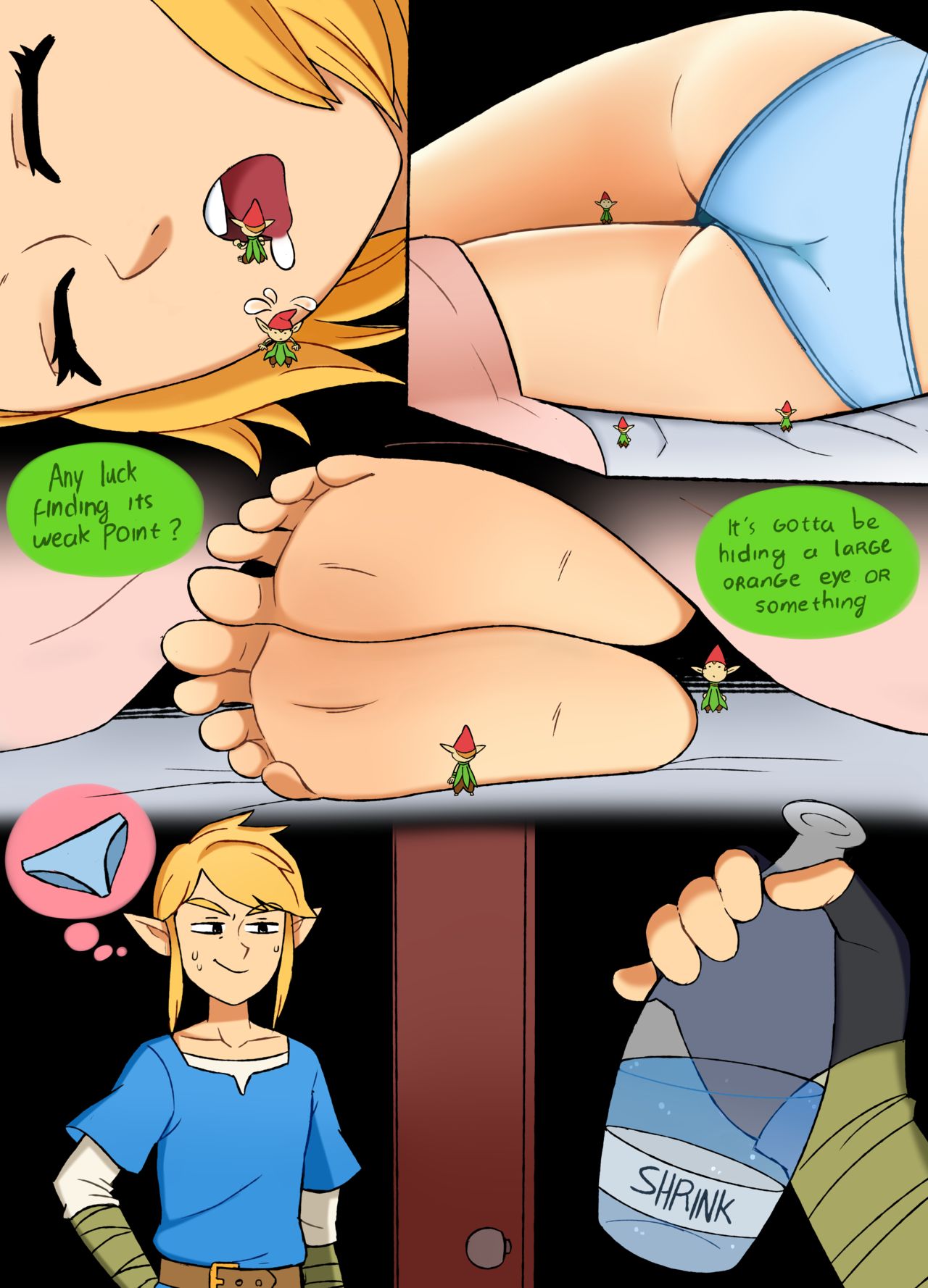 A Minor Side Quest Giantess Zelda Punishedmosquito 03