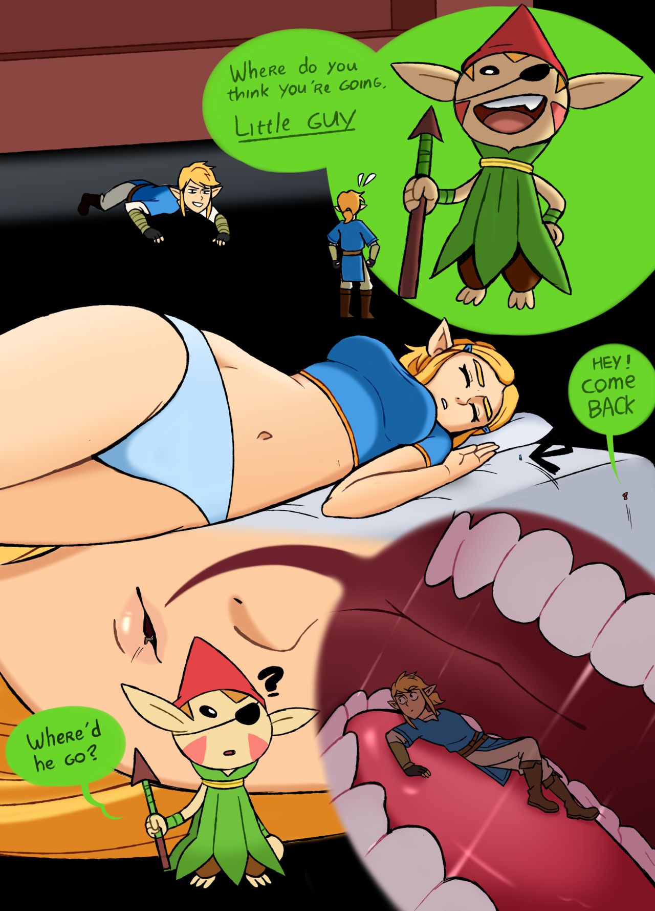 A Minor Side Quest Giantess Zelda Punishedmosquito 04