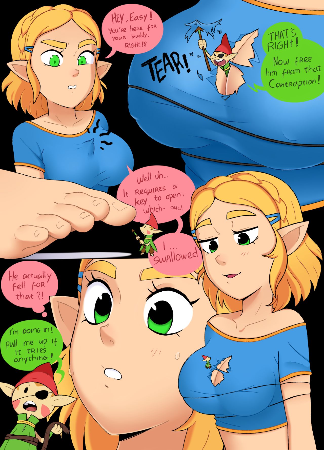 A Minor Side Quest Giantess Zelda Punishedmosquito 11