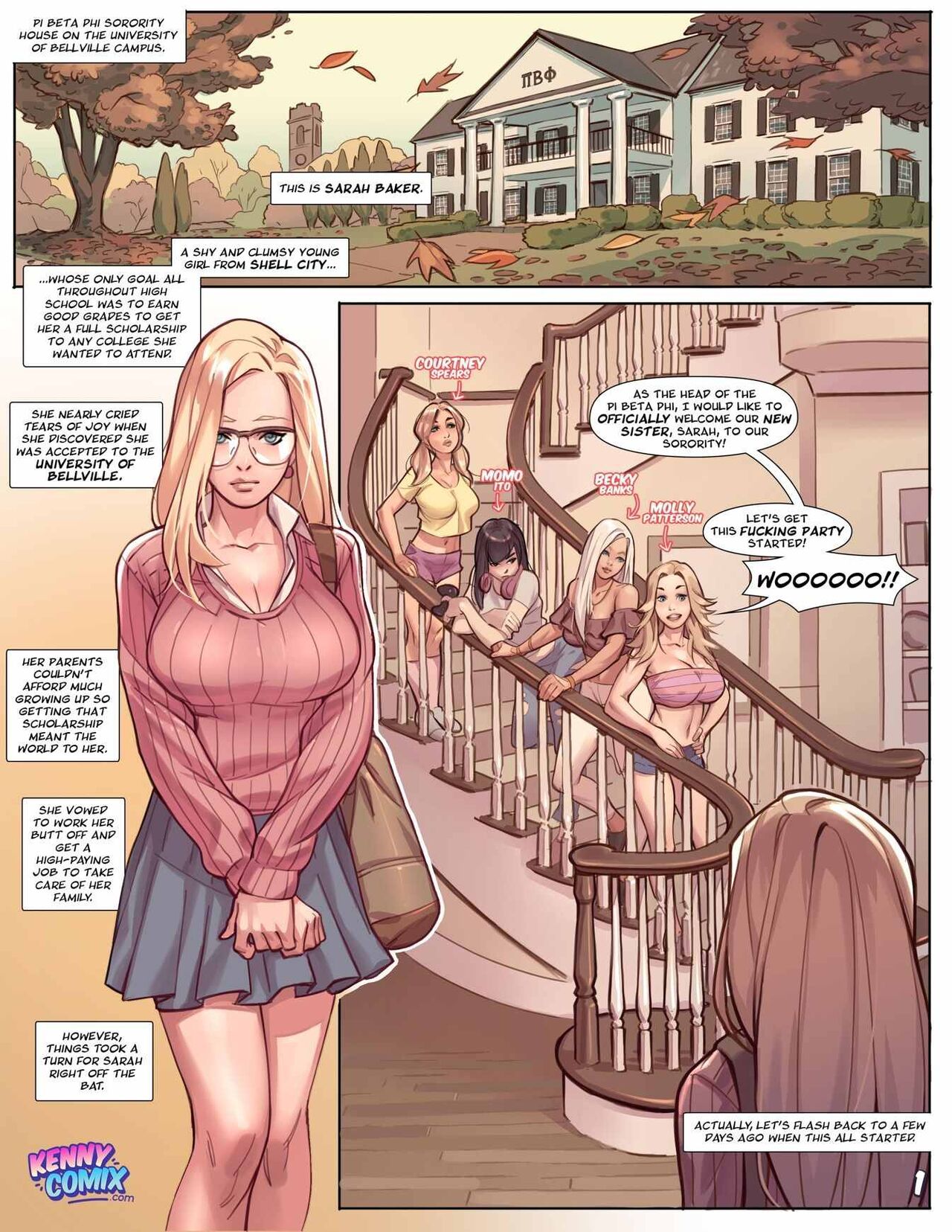 Naughty Sorority.. The New Pledge Kenny Comix 02