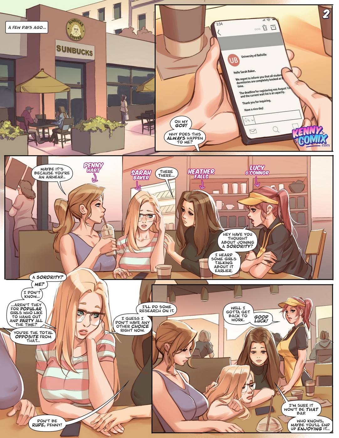 Naughty Sorority.. The New Pledge Kenny Comix 03