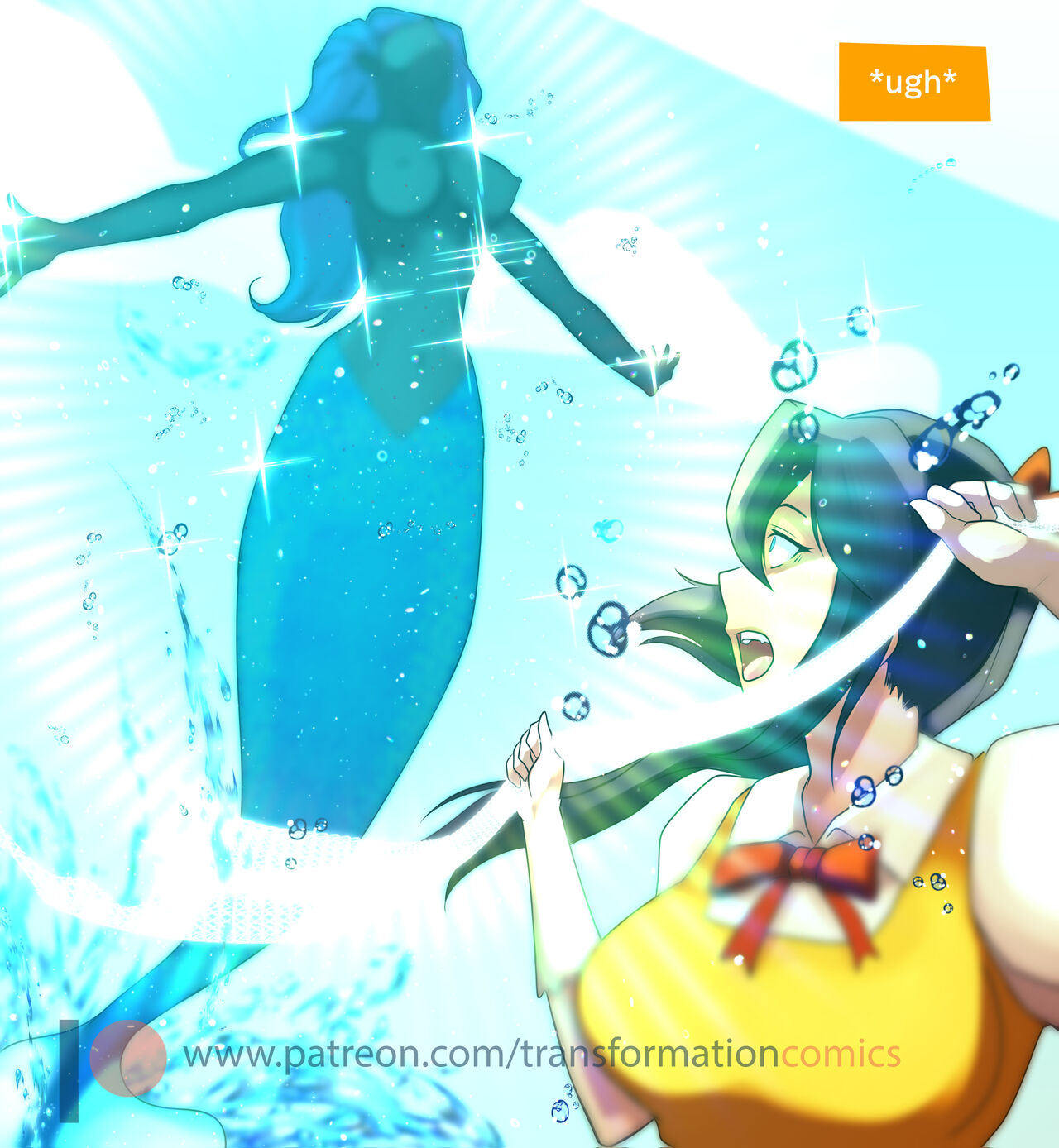 Scarlett And The Mermaid Adult Transformation Comics 18