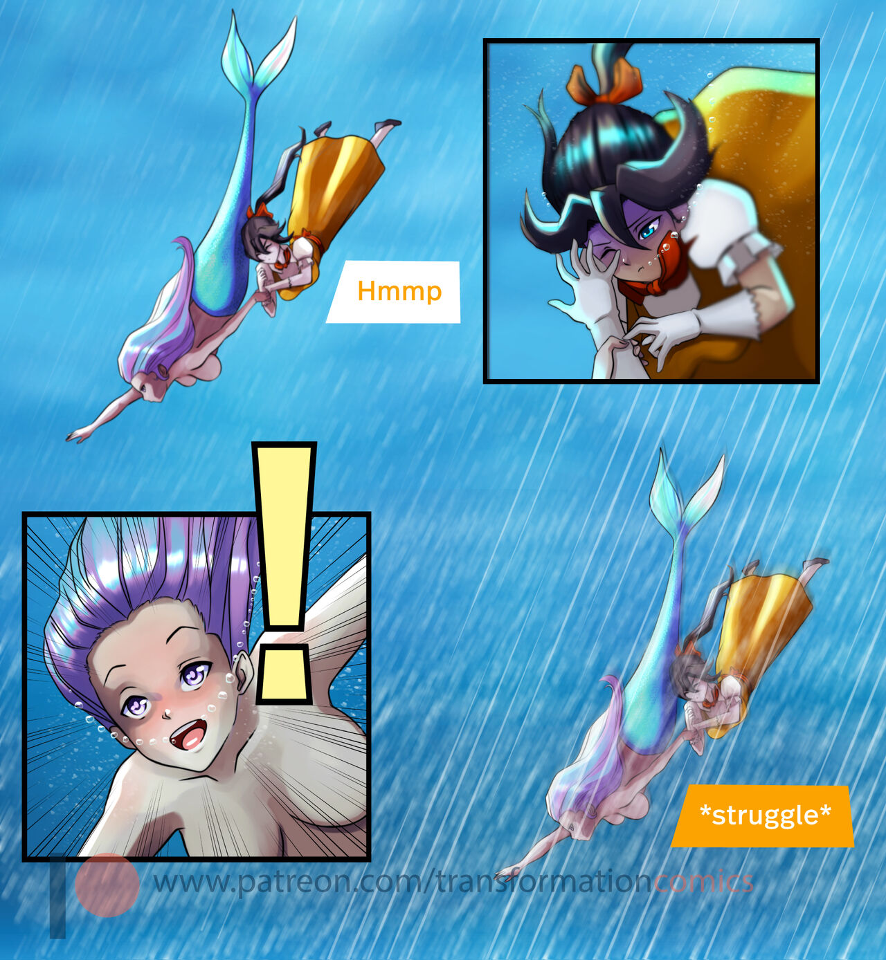 Scarlett And The Mermaid Adult Transformation Comics 22