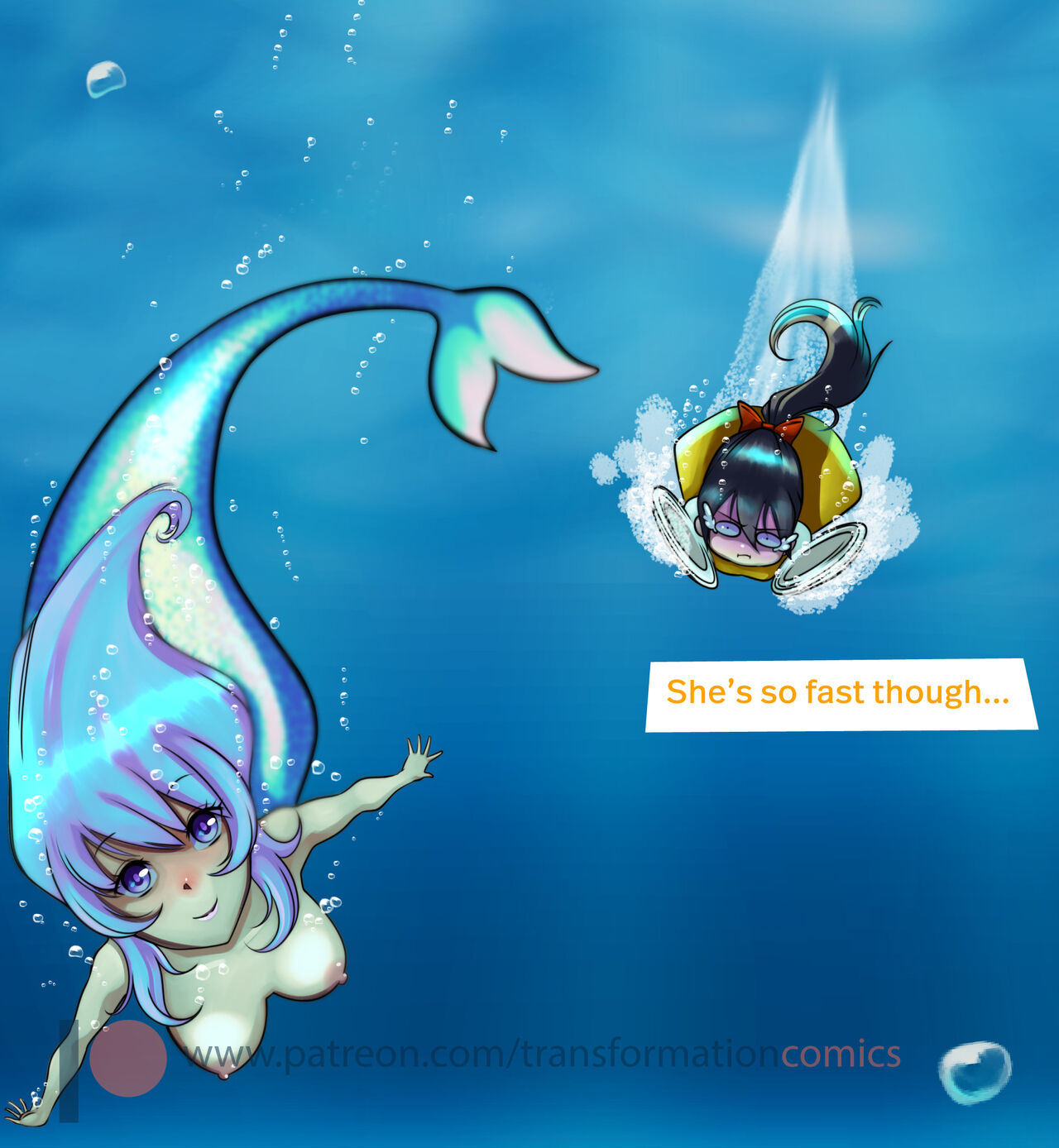 Scarlett And The Mermaid Adult Transformation Comics 32