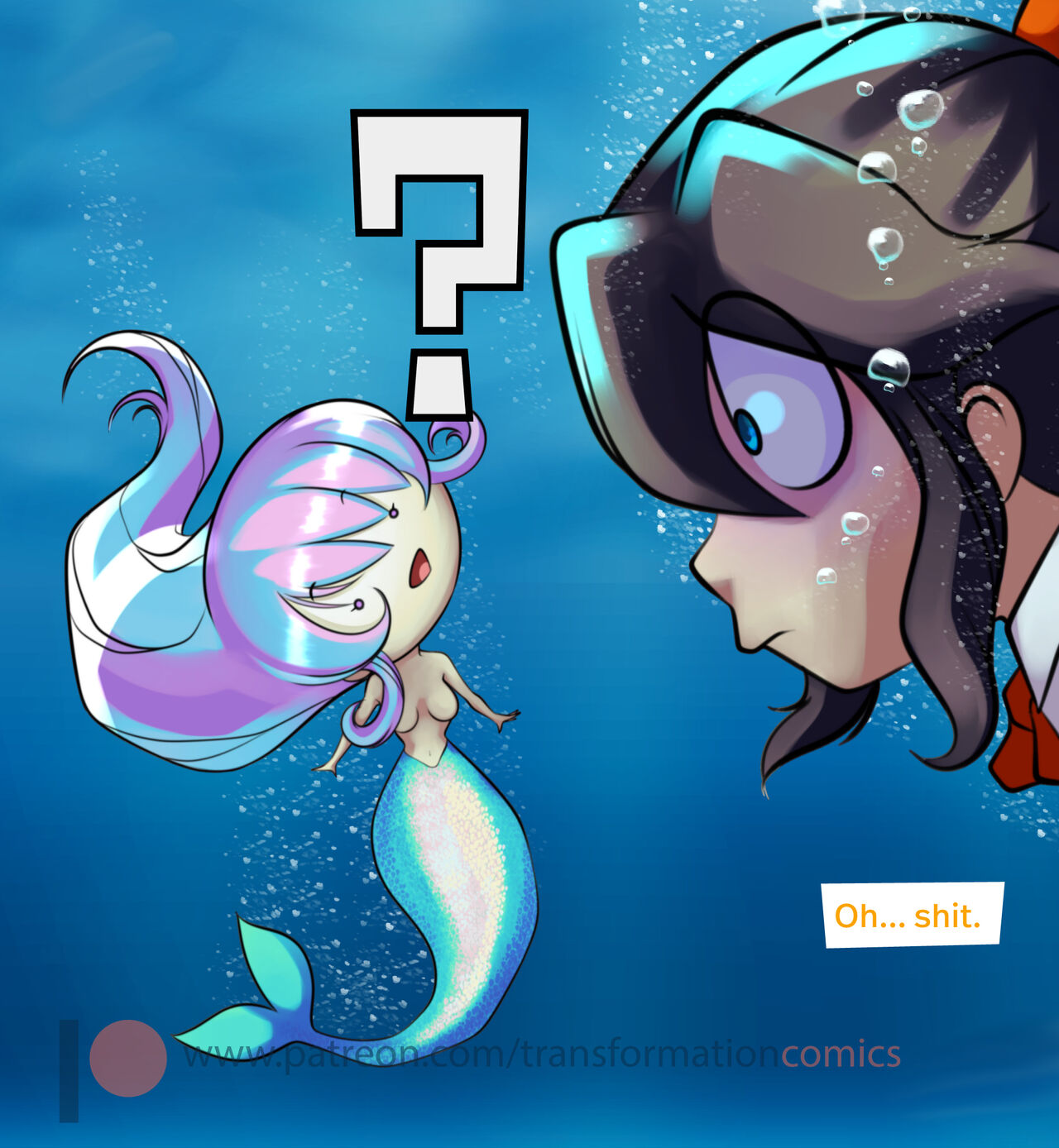 Scarlett And The Mermaid Adult Transformation Comics 35