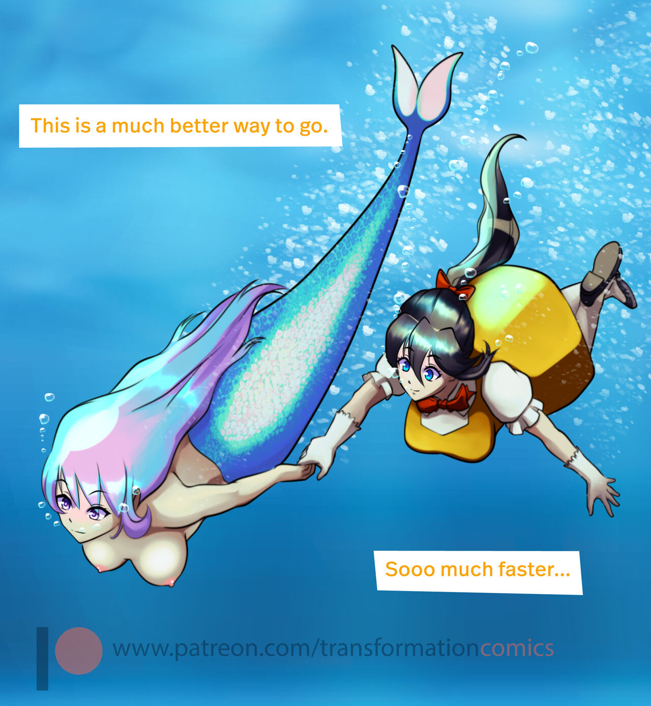 Scarlett And The Mermaid Adult Transformation Comics 41