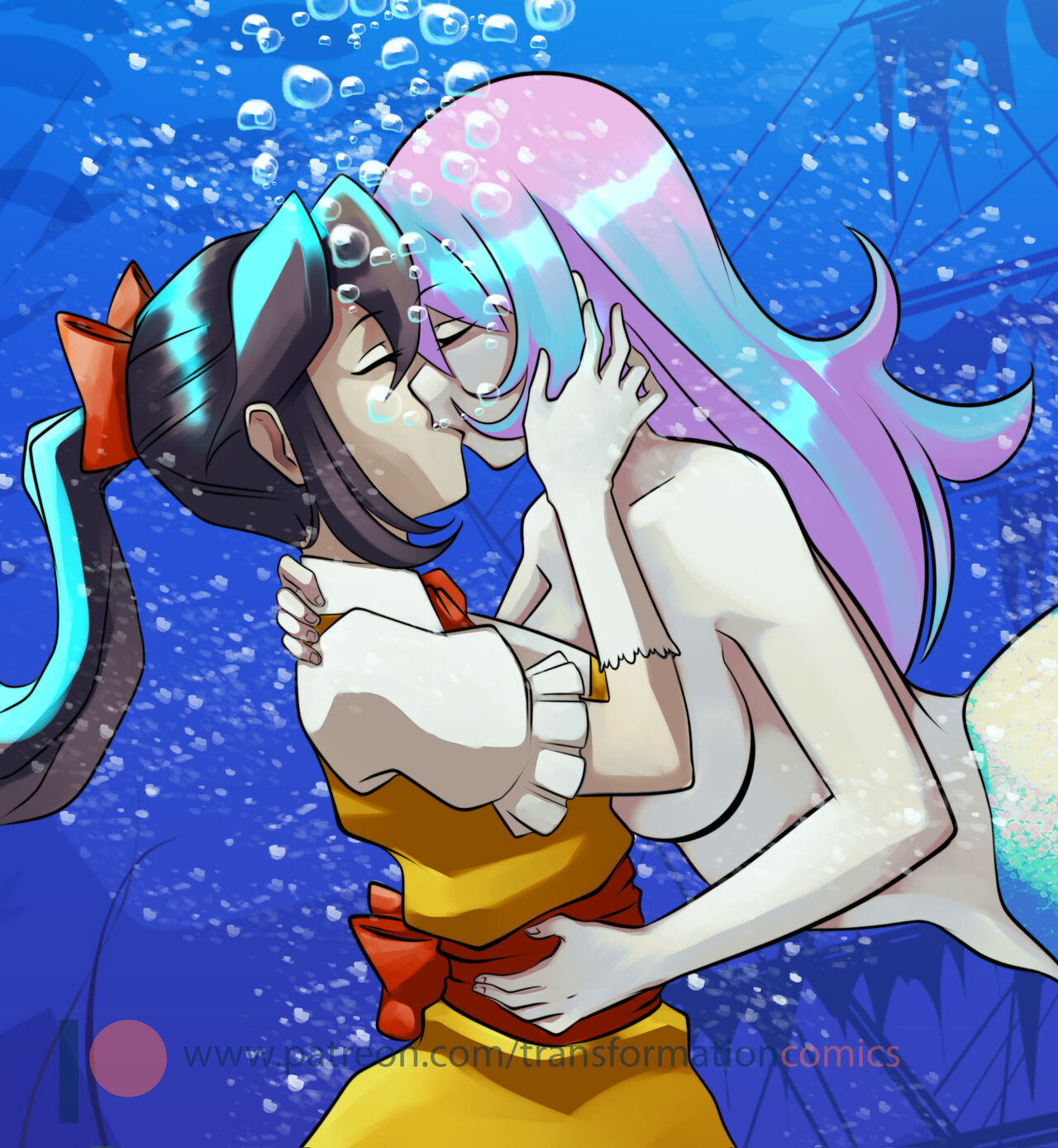 Scarlett And The Mermaid Adult Transformation Comics 48