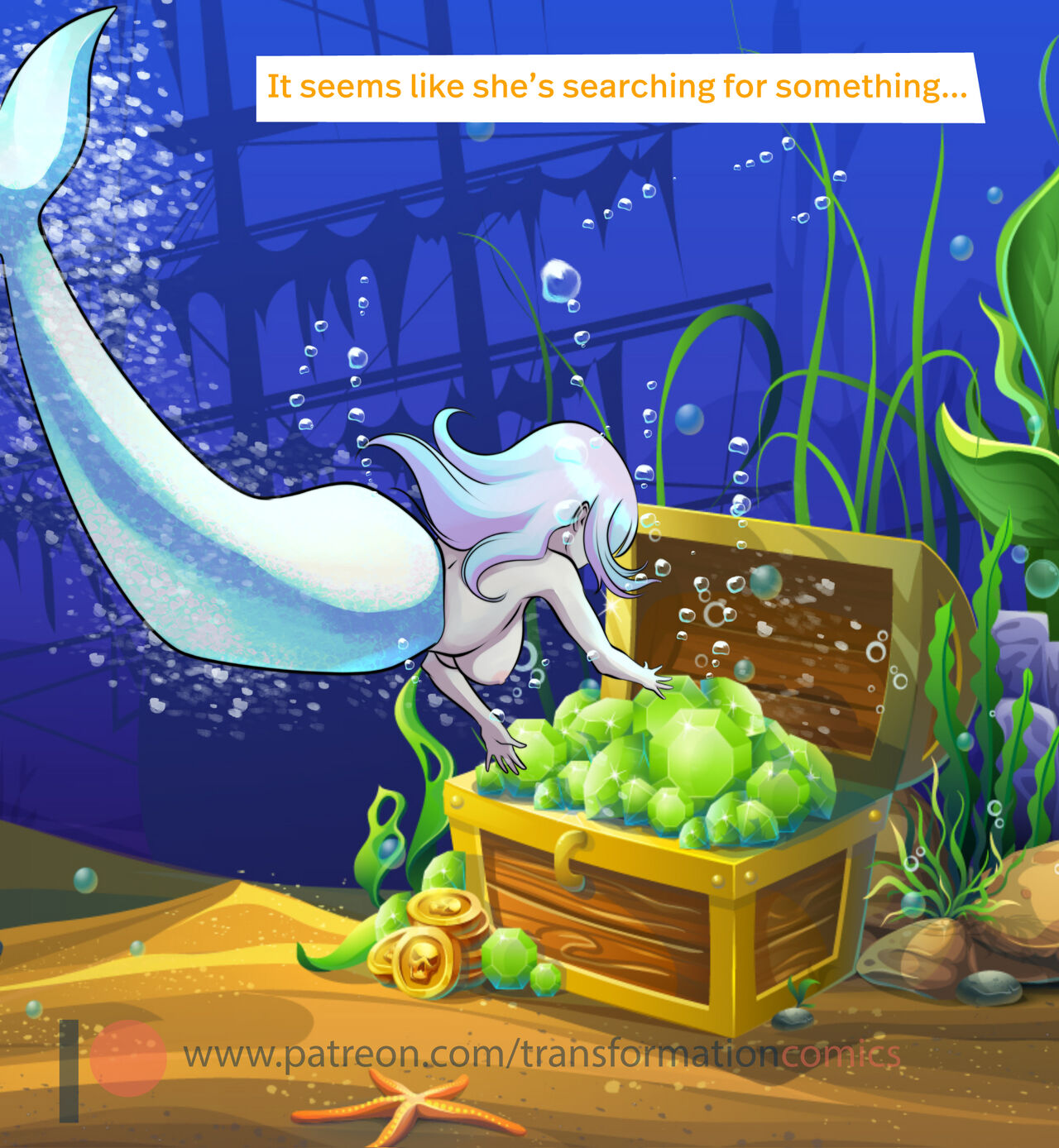 Scarlett And The Mermaid Adult Transformation Comics 50
