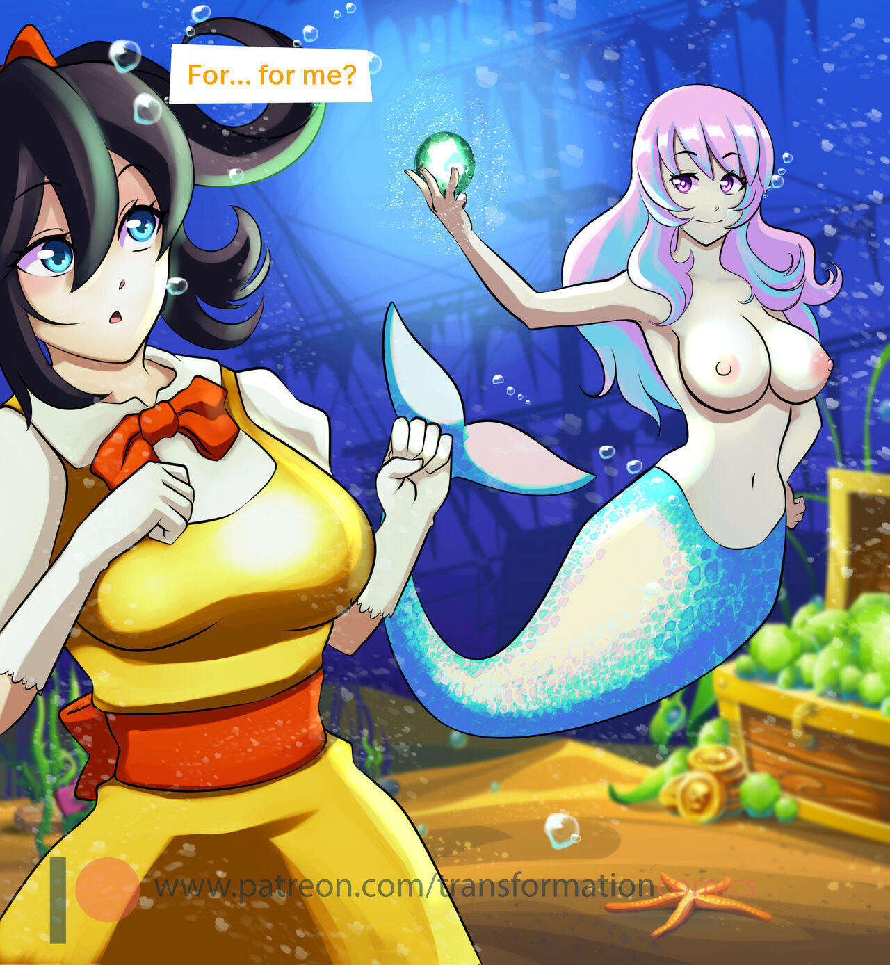 Scarlett And The Mermaid Adult Transformation Comics 53