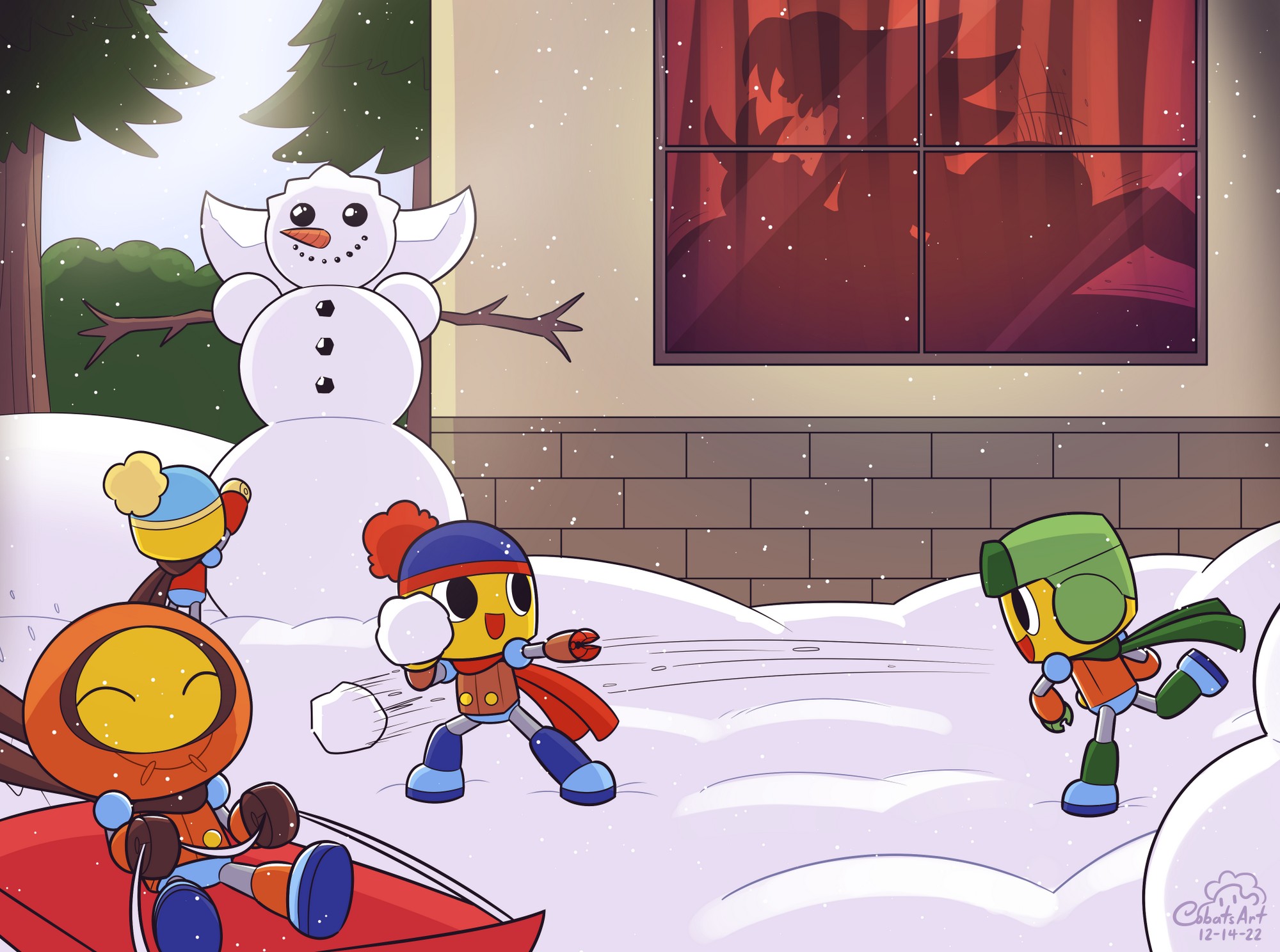 Tron X Megaman Happy Holiday Cobatsart 03