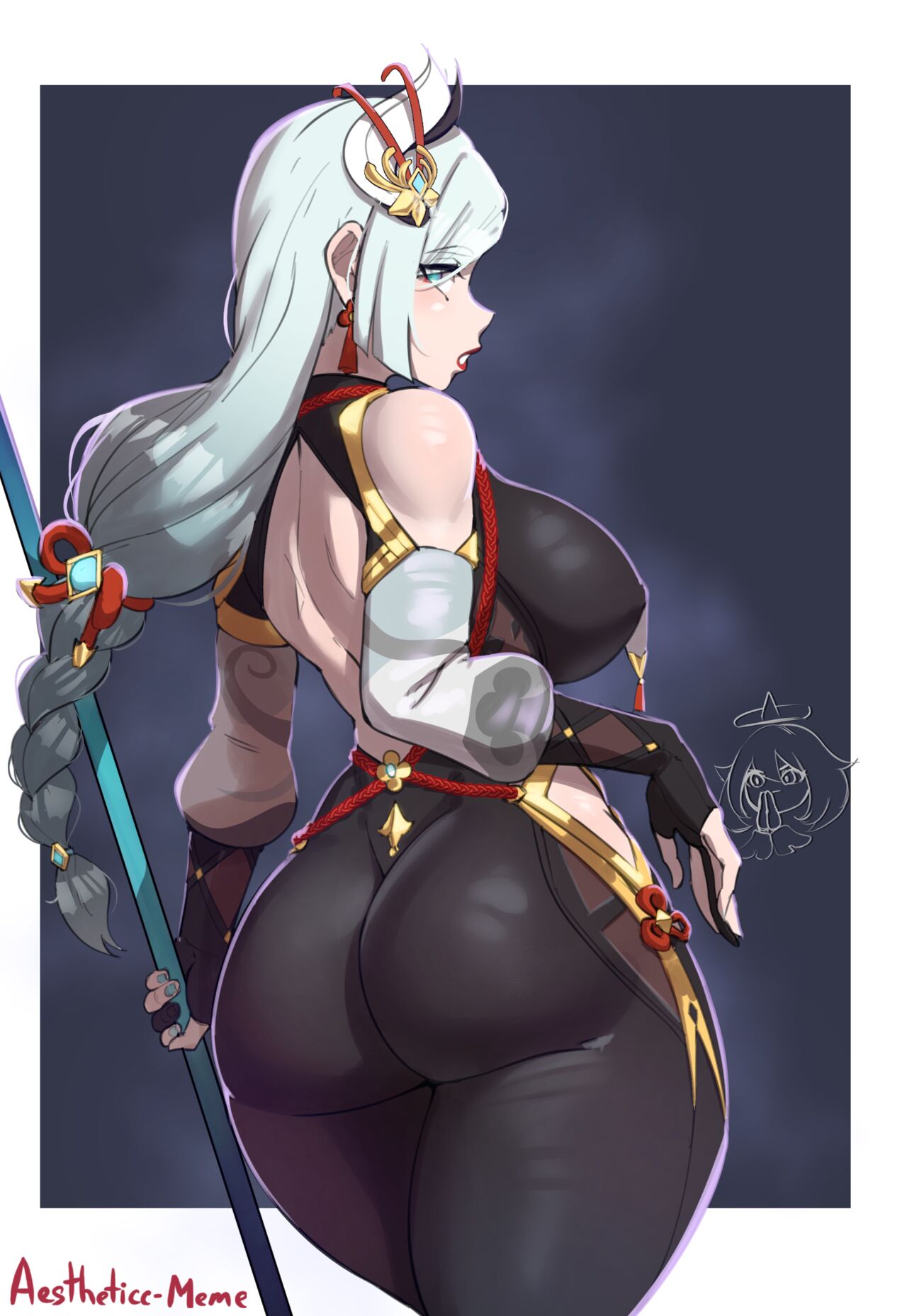 Shenhe Dumptruck Aestheticc Meme 06